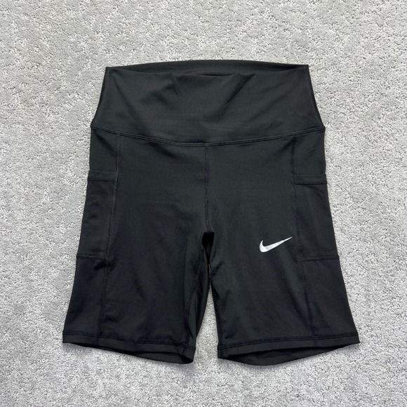 Nike Pants - Nike Pro Combat Dri-Fit Compression Shorts Womens L Black Side Pockets Workout